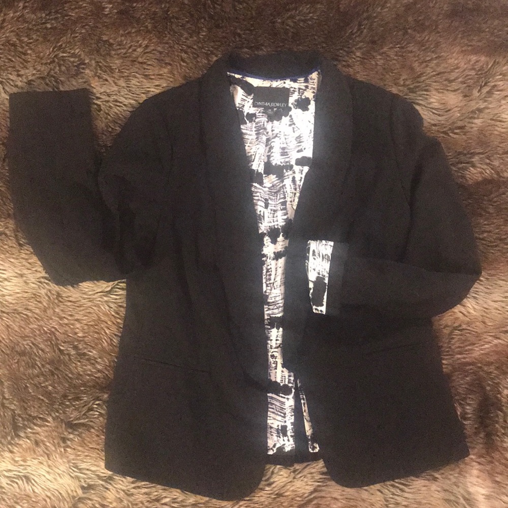 Women’s Cynthia Rowley Black Open Front Blazer